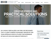 Tablet Screenshot of garlaw.com